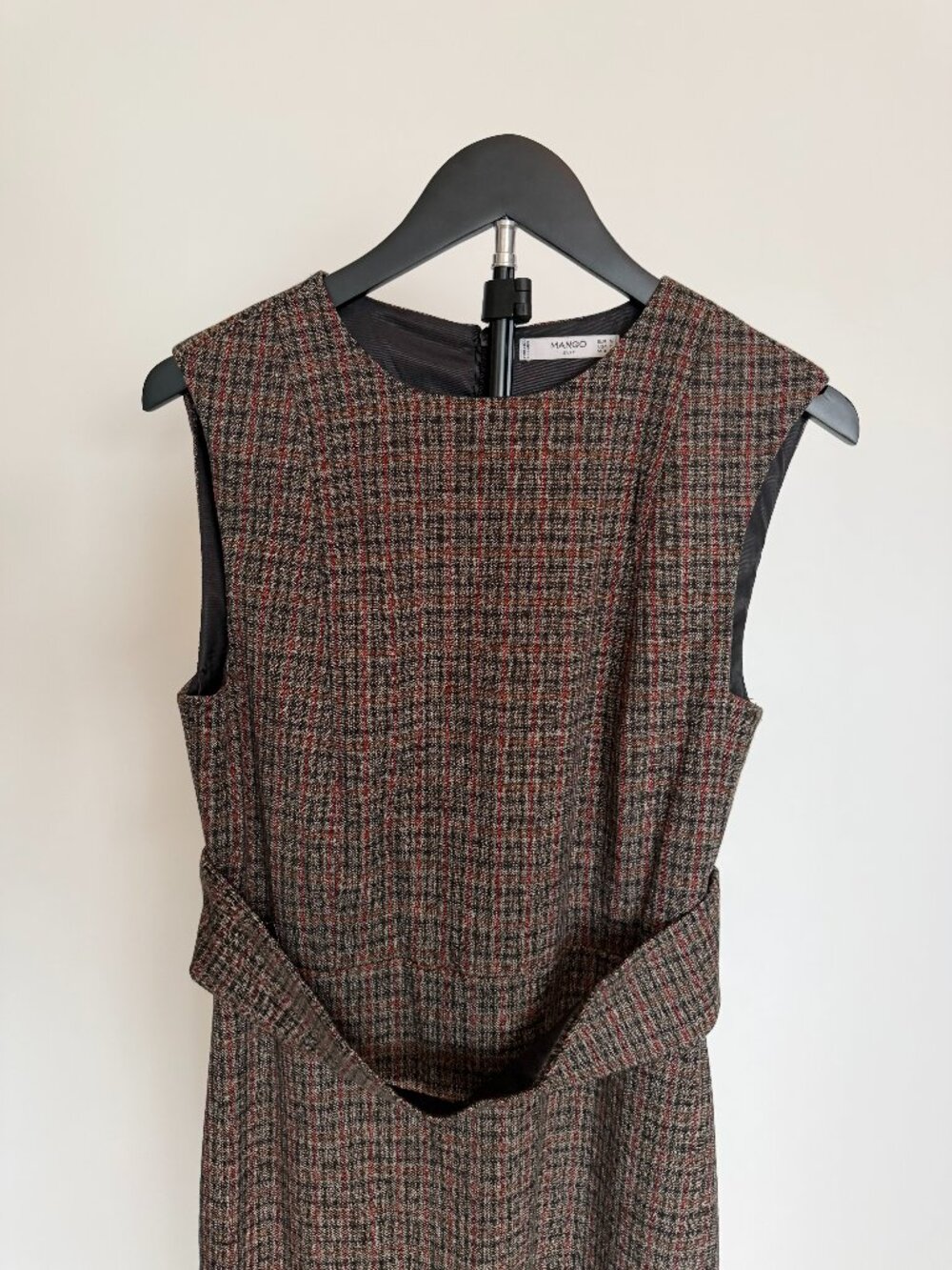Mango Plaid Sheath Dress